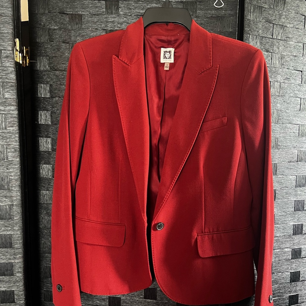 Never Worn -  Burgundy Ann Klein blazer size 12